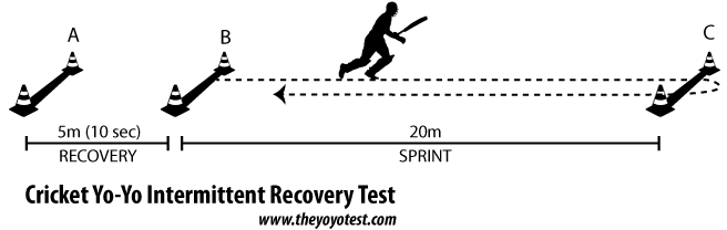 the yo-yo intermittent recovery test for cricket